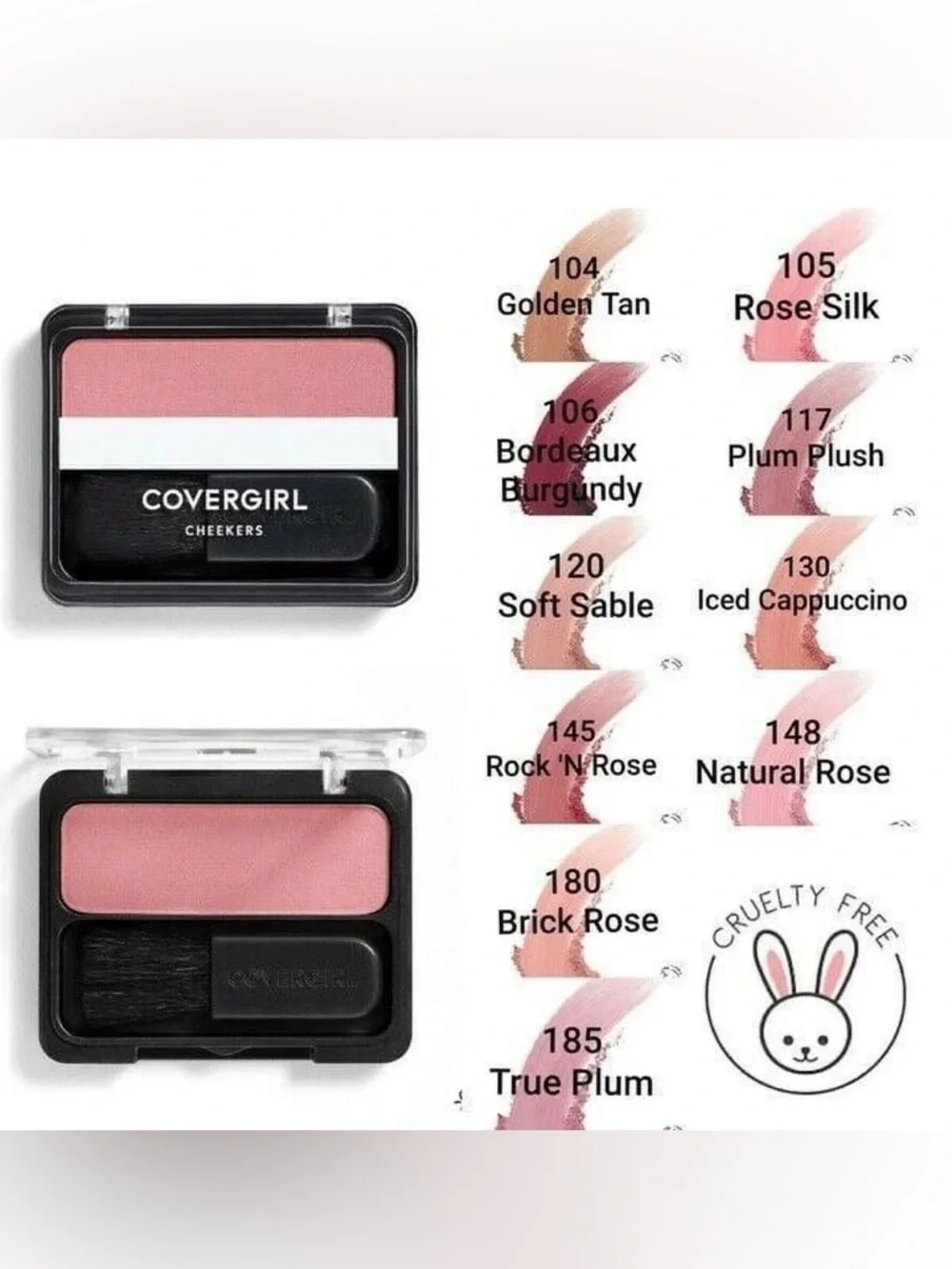 X5 COVERGIRL Cheekers Blush – 4- 107/ 1-108